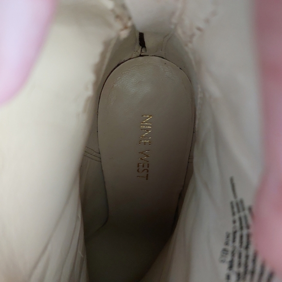 Nine west high heel leather booties size 7.5 - Picture 7 of 14